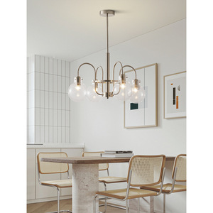 Lámpara de Araña de Estilo Vintage Francés, Moderna, Nórdica, Minimalista, Tipo Burbuja, Estilo Bauhaus, para Sala de Estar, Retro - Product Image 4