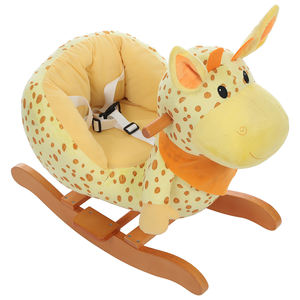 Holz-Plüschtiere niedliche <span class=keywords><strong>Giraffe</strong></span> Kinder Schaukelpferd Kinder Geburtstagsgeschenk schönes Schaukelpferd - Product Image 3