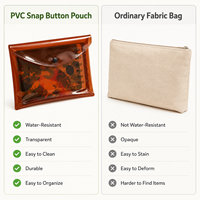Pochettes pour documents en plastique transparent marron A6 A5 A7, étanches, enveloppes pour argent liquide, pochettes économiques