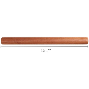 Gỗ Không Dính Trang Trí Sapele Gỗ Pháp Cán Ghim Cho Baking Pie Lớp Vỏ Cookie Pastry Pizza <span class=keywords><strong>Dough</strong></span> - Product Image 2