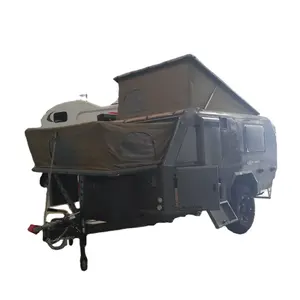 Harga Rendah 3-5 Orang Hidup Caravan Trailer Perjalanan/Caravan Off Jalan/Caravan Mobil dengan Front Top