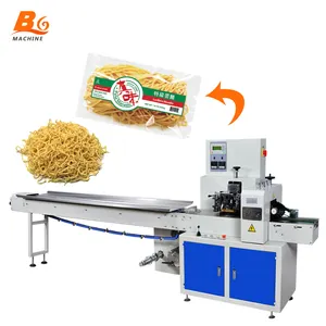 Confezionatrice orizzontale automatica confezionatrice a flusso di Noodle istantanei confezionatrice per cuscino di pasta fresca