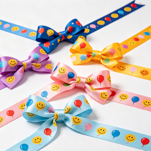 OEM Custom Width Children's Day Recycled <b>PET</b> 100% Polyester Satin Ribbon Roll Ribbon Bow <b>Blank</b> For Handmade Gift Bow DIY Craft - Product Image 4
