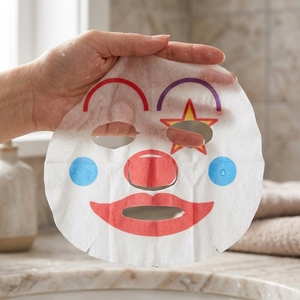 <span class=keywords><strong>Maschera</strong></span> Facciale Non Tessuta Personalizzabile con Motivi di <span class=keywords><strong>Clown</strong></span>, Animali Carini e Cartoni Animati, in Tessuto Naturale per la Cura della Pelle - Product Image 2