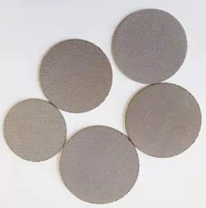 10 15 20 Micron Round Stainless Steel Screen Filter Sintered Mesh Disc