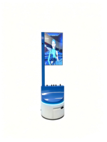 Robot Móvil Transparente con IA, Pantalla Digital para Carteles, Robot de Servicio Interactivo Inteligente con SDK Habilitado para OEM, para Exhibiciones Comerciales