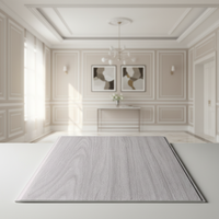 Panel de Techo de PVC Ignífugo y Resistente a la Humedad para Sala de Estar, Gimnasio, Hotel, Hospital, Escuela, Supermercado