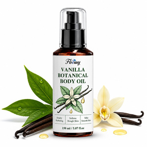 Huile Corporelle Végétale Pressée à Froid à la <span class=keywords><strong>Vanille</strong></span>, Hydratation Profonde, Légère et Non Grasse, Marque Privée OEM, Logo Personnalisé, Vente en Gros - Product Image 1
