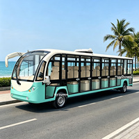 Véhicule de Transport Touristique Électrique Chine 14 Passagers Bus Touristique Électrique Navette pour Vacances Voiture Électrique 100KM