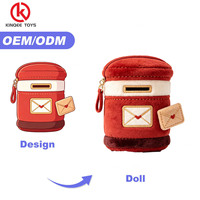 Tas Boneka Bentuk Gunung Berapi, Tas Plushie Personalisasi untuk Gantungan Ransel, Kain Lembut Bersertifikat CE, 12cm, 100 Pcs MOQ, Pesanan Khusus