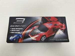 Auto Giocattolo Elettrica con Luci e Musica, Apertura Automatica delle Portiere, Rotazione a 360° °   Giocattolo Rotante con Personaggi dei Cartoni Animati per Bambini - Product Image 6