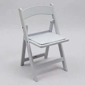 Chaise pliante moderne en métal blanc et PP, légère, imperméable, empilable, pour jardin et extérieur, prix de gros, bonne qualité - Product Image 1