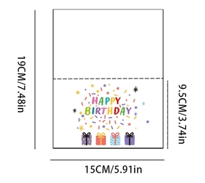 Nouvel arrivage : Kit de cartes d'<span class=keywords><strong>anniversaire</strong></span> DIY pour enfants, style Ins, avec enveloppes, mini-cartes de vœux manuscrites pour fête d'<span class=keywords><strong>anniversaire</strong></span> - Product Image 5