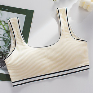 <strong>Latest</strong> Style Thread Little <strong>Girls</strong> <strong>Bra</strong> Underwear Breathable Running Cotton Vest Wire Free Padded Nice <strong>Bras</strong> for Teen <strong>Girls</strong> - Product Image 6