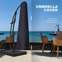 Bon prix 600D Oxford tissu gros personnalisé jardin extérieur parapluie couverture