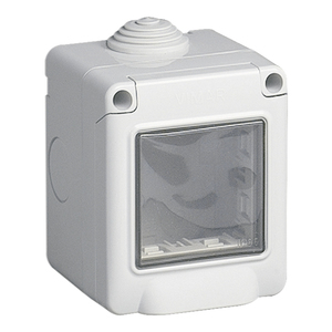 Contenitore IP55 da 2 m 6,8x8,3x6,6 cm con finestra trasparente per la protezione dell'elettronica - Product Image 1