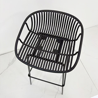 Tabourets de bar en fer forgé de style nordique minimaliste, tabourets de bar modernes en métal créatifs, bancs de caisse, tabourets hauts de réception