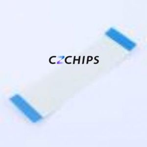 FFC-1.0-24P-100mm FFC Cable (Flexible Flat Cable) P=1mm Connector 24P 1mm 0.3mm Non-Inverting - Product Image 2
