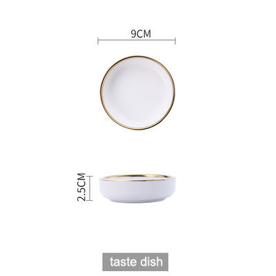 Piatto di sapore bianco da 4 pollici