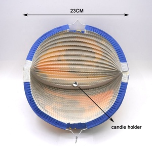 โคมกระดาษรูปพระจันทร์พระอาทิตย์ EAST <span class=keywords><strong>TERN</strong></span> ขนาด 24 ซม. ทนทาน เหมาะสำหรับตกแต่งงานปาร์ตี้กลางแจ้งในช่วงรอมฎอน รับปริญญา ดิวาลี และวันวาเลนไทน์ - Product Image 6