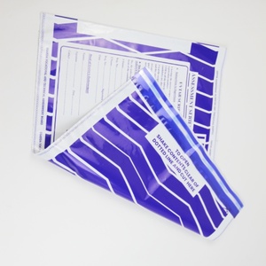 Sac opaque violet personnalisé avec bande blanche pour la protection sécurisée des scripts d'examen et des documents - Product Image 4