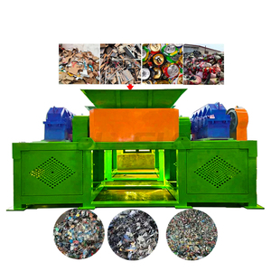 Broyeur à double arbre robuste, broyeur automatique de ferraille, de déchets métalliques, d'acier et de fer pour le recyclage - Product Image 1
