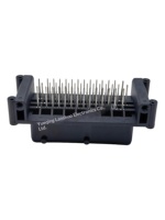 1-1718093-1 Module de connecteur automobile domestique enfichable, 42 broches, 3 rangées, à montage sur carte, connecteur mâle à broches droites, isolation PBT, 12V