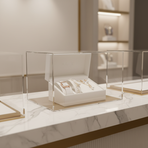 UM JEWELRY Nuevo Reloj de Cuarzo con Correa de Cuero y Esfera con Incrustaciones de Piedras Preciosas para Mujer, Conjunto de Pulsera, Regalo Moderno para Bodas y Fiestas - Product Image 3