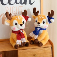 Peluche Cerf de Noël en Coton PP, Adorable Animal en Peluche Rembourré, Décoration, Ornement, Cadeau de Fêtes pour Enfants, Vente en Gros