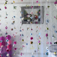 Kit de fleurs suspendues personnalisées en gros, ensemble de fleurs de plafond DIY, guirlande de décoration murale de fleurs flottantes pour mariage 83006