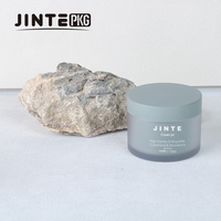 Emballage de crème pour la peau de luxe 50 ml 100 ml, crème pour le visage, double paroi, rose mat, pots de crème cosmétique couleur personnalisée