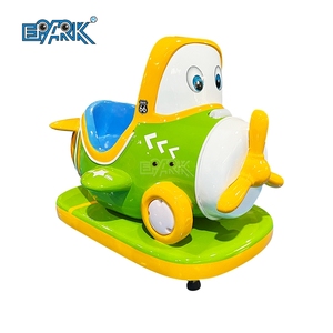 Tàu vũ trụ nhỏ màu xanh lá cây Kiddie đi xe 8 + tuổi trò chơi Arcade hoạt động bằng đồng xu Máy Trò chơi đua xe công viên giải trí 220V - Product Image 5