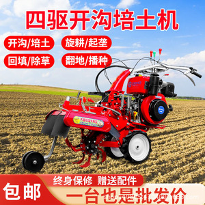 Cultivateur à dents arrière, moteur diesel 3,0 CV, pour la préparation des terres agricoles et le jardinage - Product Image 5