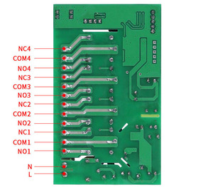 AC110V 220V 4 canales 433Mhz Controles remotos inalámbricos <span class=keywords><strong>RF</strong></span> Interruptor Receptor remoto Modulador Transmisor y receptor <span class=keywords><strong>RF</strong></span> - Product Image 5