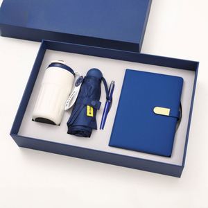 Customized Branded Business Gift Set Including Coffee Cup Umbrella&<b>Notebook</b> for Exhibition Promotional Gifts - Product Image 1