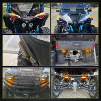 Kit de feux de signalisation LED avant et arrière universels 12V pour UTV avec klaxon pour Can Am Maverick Commander Defender