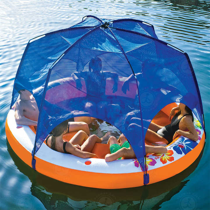 Wholesale Beach Inflatable Float Seat Boat Lounge Floating Island With ...