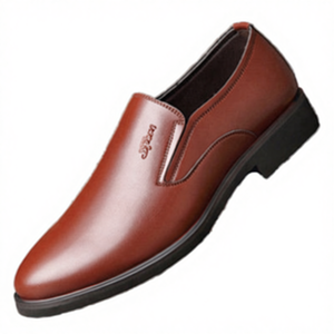 Zapatos Casuales de Otoño para Hombre, Estilo Inglés Juvenil, Zapatos de Boda de PU con Aumento de Altura, Sin Cordones - Product Image 4