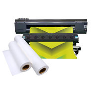 Rouleau de papier transfert de chaleur 100gsm taille personnalisable de haute qualité pour impression par sublimation de jersey à taux de transfert élevé pour les tissus