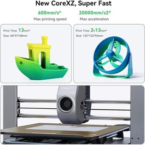 Impresora 3D de Metal Ender-3 V3 para Uso Doméstico, Ultra Rápida de 600 mm/s con Auto-Nivelación, Hotend de 300C, Compatible con PLA/ABS/TPU/CF, Enchufable, Negra - Product Image 1