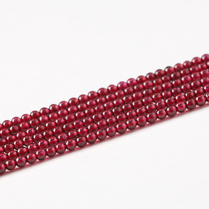 JD permata pabrik penjualan langsung <span class=keywords><strong>Garnet</strong></span> alami bulat kualitas tinggi manik-manik kecil Ideal untuk DIY membuat perhiasan - Product Image 4