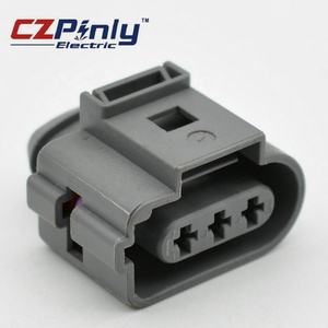 1J0973723, <span class=keywords><strong>3</strong></span> Way 2.8 Mm, 1-Row, Coding I Sealed Female Electrical Connectors Ct-03 For Vw Audi Skoda Saab - Product Image 1