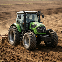 Tractor Agrícola Usado de Primera Calidad, Deutz Fahr 210HP 4WD, Motor de Alto Rendimiento, Caja de Cambios, 500-1500 Horas, 7200kg