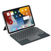 Étui pour clavier USB-C sans fil à ciseaux rétroéclairé 7-RGB pour iPad Pro 11 Nouveau