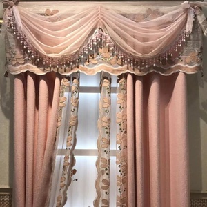 54 pollici più nuovo di disegno del merletto macrame ricamo pizzico piega rosa principessa <span class=keywords><strong>tende</strong></span> della finestra <span class=keywords><strong>per</strong></span> le ragazze camera da letto - Product Image 2