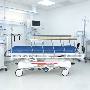 Cama de Transporte de Emergencia Multifuncional Hochey Medical de ABS con Ruedas Bloqueables, Camilla para Pacientes de Hospital - Product Image 2