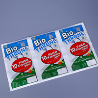 Fabricants d'impression auto-adhésive alimentaire biodégradable personnalisé PLA film transparent impression d'autocollants d'étiquettes en papier dégradable
