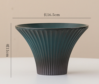 Pot de fleurs en céramique émaillée, style nordique, luxe léger, motif arbre de Noël créatif, texture feuille, écologique, pour plantes vertes
