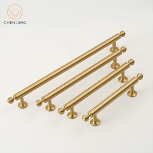 CHENLANG Luxurious Modern Round Head Solid Brass Handle <strong>Knob</strong> Furniture Hardware for Kitchen Cabinet Drawer Wardrobe <strong>Door</strong>-Durable - Product Image 3