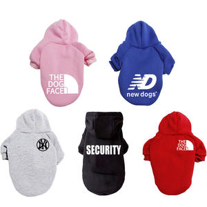 Vêtements pour chiens de luxe écologiques et mignons, style sportif, imprimé visage de chien de dessin animé, <span class=keywords><strong>pull</strong></span> à capuche pour animaux de compagnie, style <span class=keywords><strong>North</strong></span> <span class=keywords><strong>Face</strong></span>, pour le printemps - Product Image 2